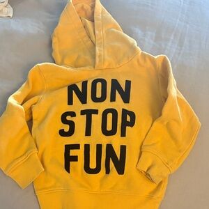 H&M Bright Yellow Kids Hoodie with Fun Print